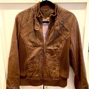 Brown Faux Leather jacket